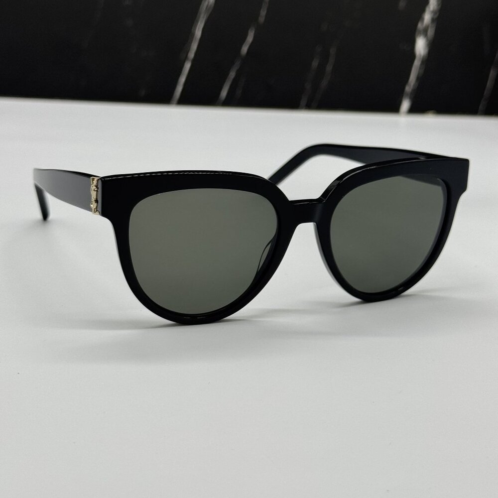 NEW SAINT LAURENT SL M28 003 WOMEN BLACK SUNGLASSES